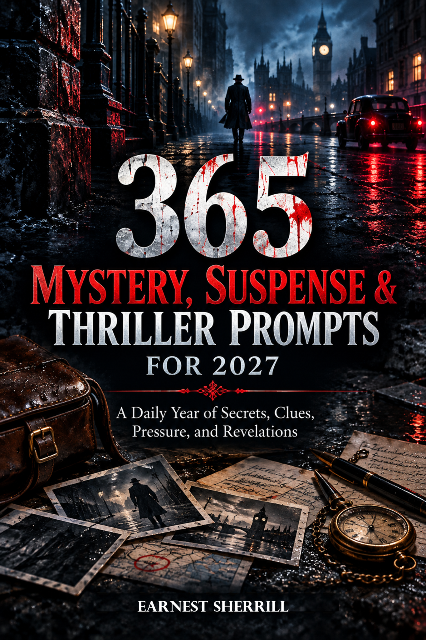 365 Mystery, Suspense & Thriller Writing Prompts for 2027 by Earnest Sherrill